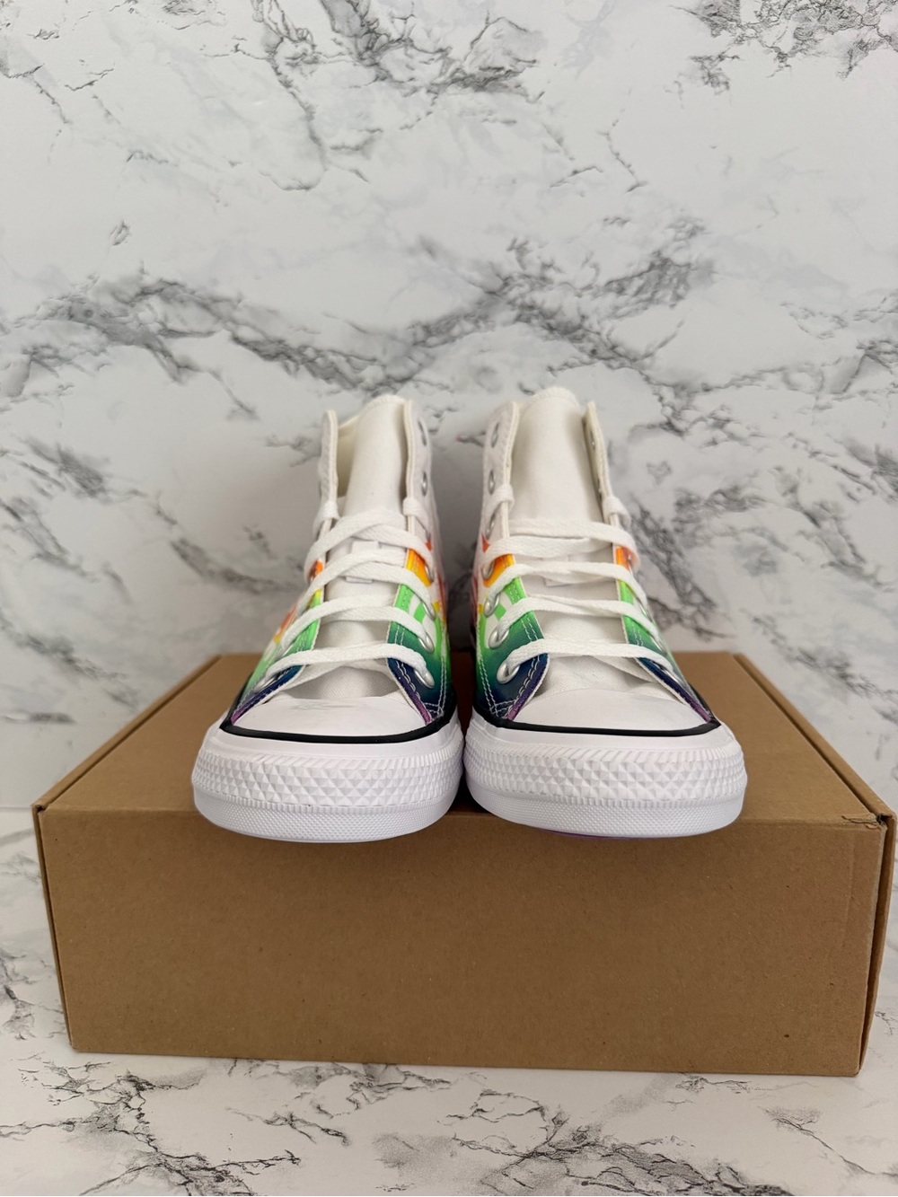 Converse Chuck Taylor All Star Pride Collection High Top Shoes Flames Size 7.5 - Picture 4 of 8